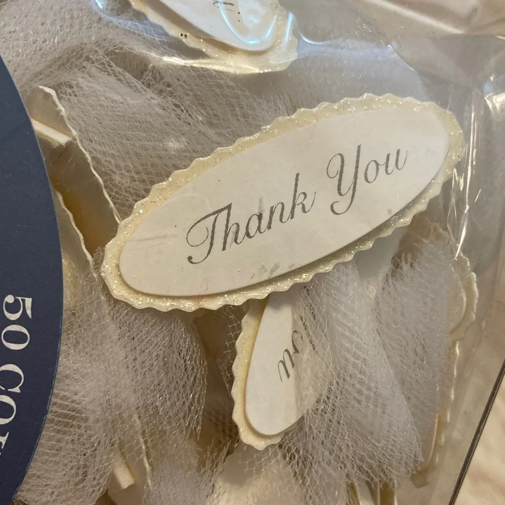 Ivory Favor Boxes - 50 Count
